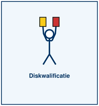 Teken 9: Diskwalificatie