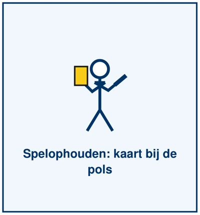 Teken 26: Spelophouden: kaart bij de pols